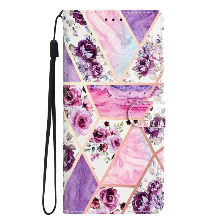 For Ulefone Note 14 Colored Drawing Leather Phone Case(Purple Marble) - Ulefone Cases by buy2fix | Online Shopping UK | buy2fix