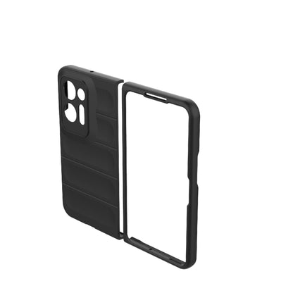 For OPPO Find N2 Magic Shield Fold PC Shockproof Phone Case(Black) - OPPO Cases by buy2fix | Online Shopping UK | buy2fix