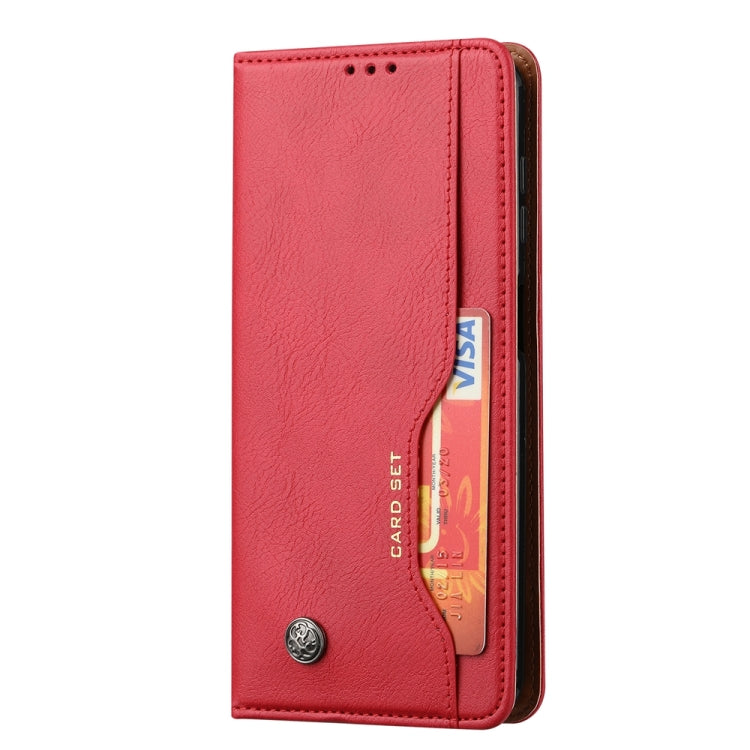 For Samsung Galaxy S25 5G Knead Skin Texture Flip Leather Phone Case(Red) - Galaxy S25 5G Cases by buy2fix | Online Shopping UK | buy2fix