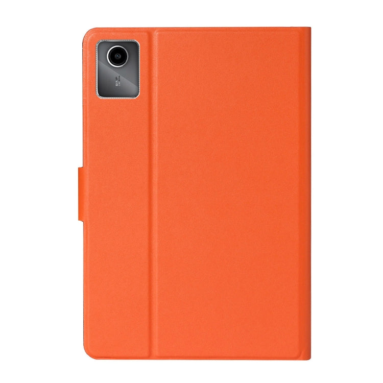 For Lenovo Tab M11/ Xiaoxin Pad 11 2024 Pure Color Smart Leather Tablet Case(Orange) - Lenovo by buy2fix | Online Shopping UK | buy2fix