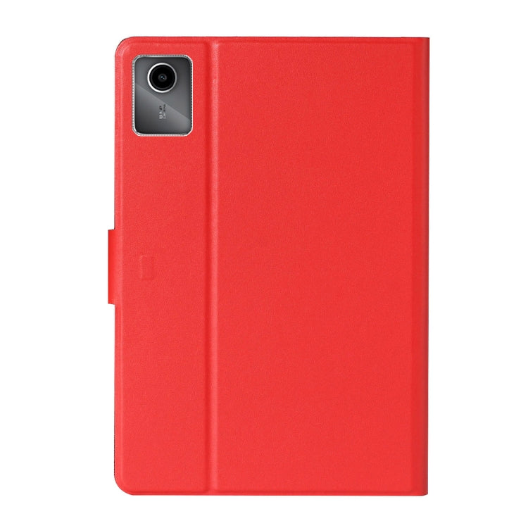 For Lenovo Tab M11/ Xiaoxin Pad 11 2024 Pure Color Smart Leather Tablet Case(Red) - Lenovo by buy2fix | Online Shopping UK | buy2fix