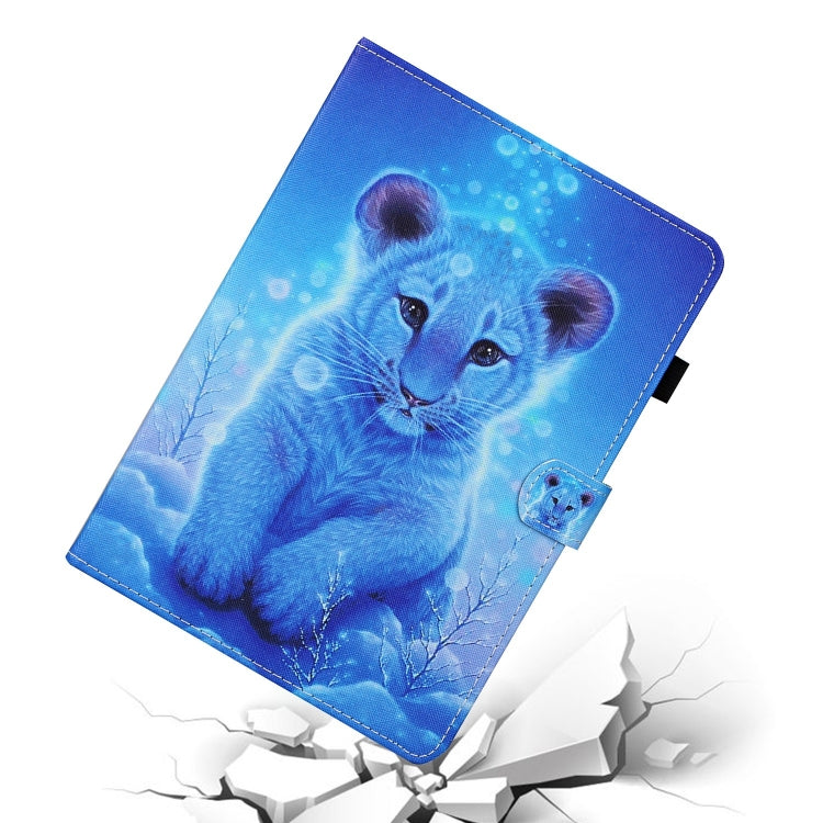 For Lenovo Tab M11/ Xiaoxin Pad 11 2024 Coloured Drawing Stitching Smart Leather Tablet Case(Little Tiger) - Lenovo by buy2fix | Online Shopping UK | buy2fix