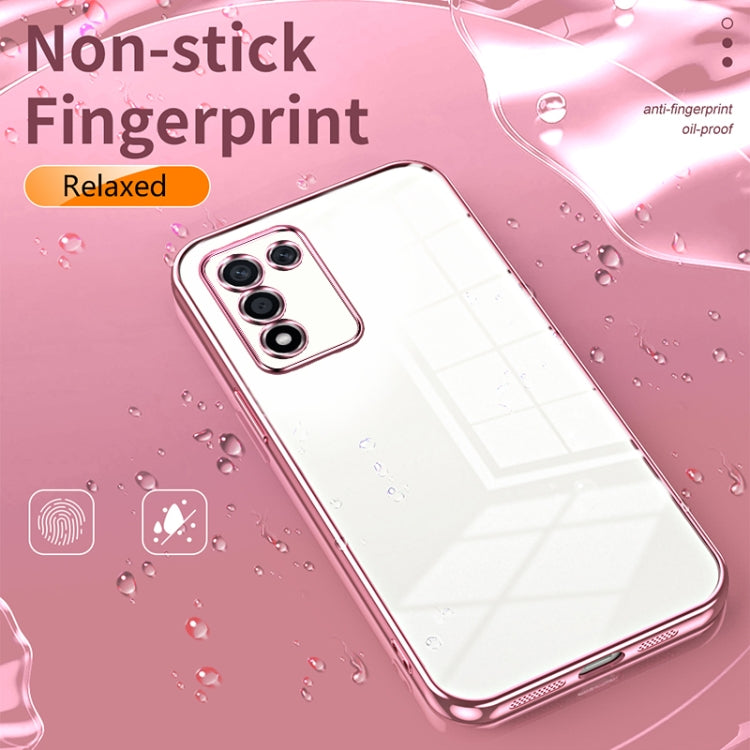For OPPO K9s / K10 Energy Transparent Plating Fine Hole Phone Case(Transparent) - OPPO Cases by buy2fix | Online Shopping UK | buy2fix