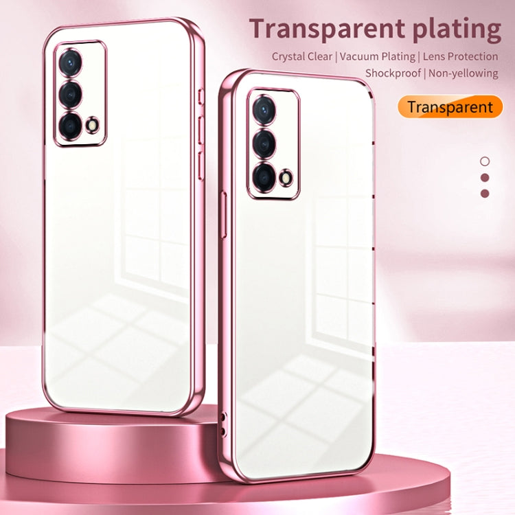 For OPPO K9 Transparent Plating Fine Hole Phone Case(Gold) - OPPO Cases by buy2fix | Online Shopping UK | buy2fix