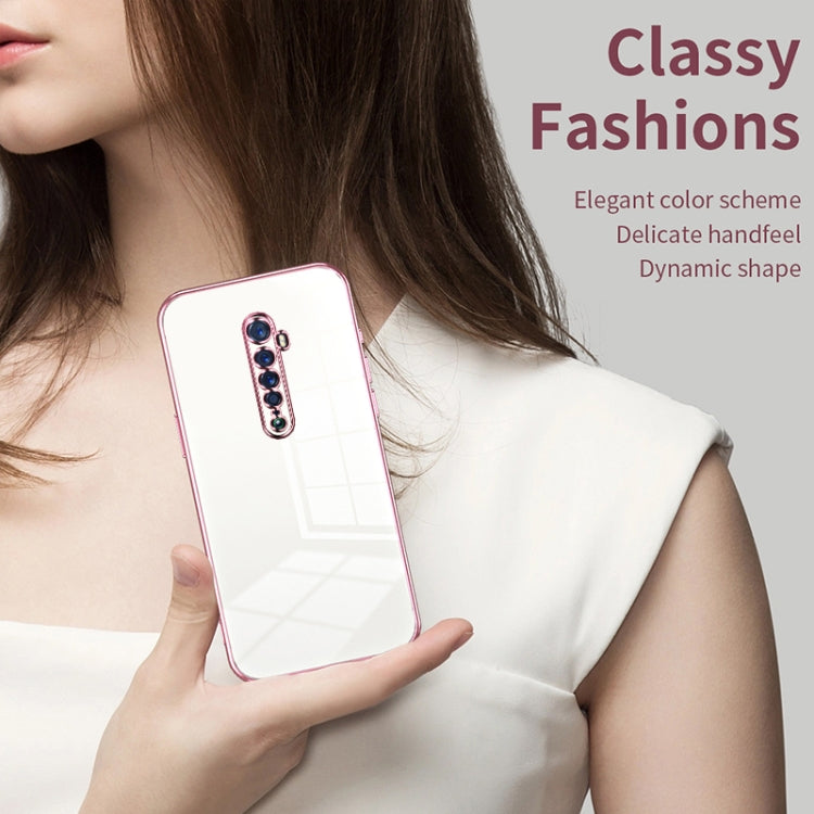 For OPPO Reno2 Transparent Plating Fine Hole Phone Case(Pink) - OPPO Cases by buy2fix | Online Shopping UK | buy2fix