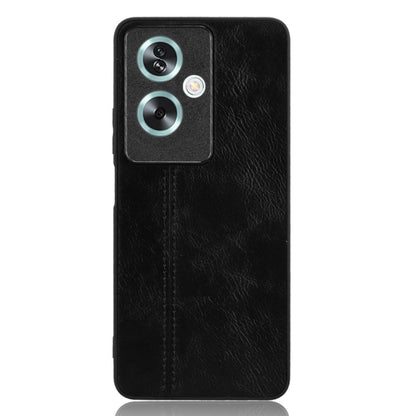 For OPPO A79 5G Cow Pattern Sewing Back Cover Phone Case(Black) - OPPO Cases by buy2fix | Online Shopping UK | buy2fix