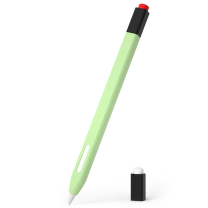 For Apple Pencil 2 Retro Pencil Style Stylus Pen Protective Case(Matcha Green) - Pencil Accessories by buy2fix | Online Shopping UK | buy2fix