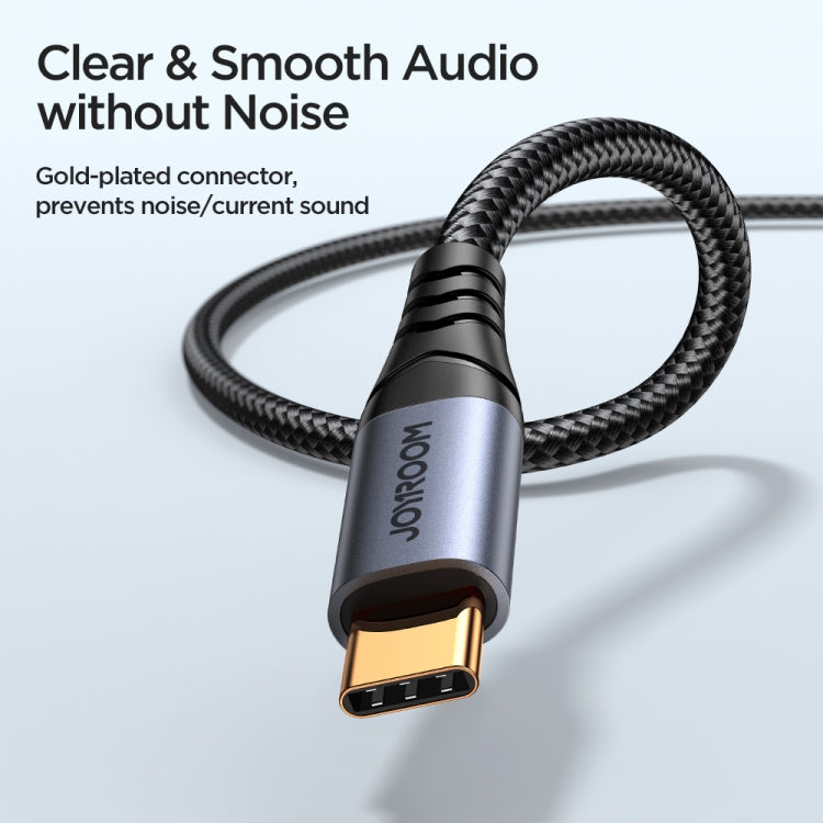 JOYROOM SY-A07 Transsion Series USB-C/Type-C to 3.5mm AUX Audio Adapter Cable, Length: 1.2m(Black) - Video & Audio Cable by JOYROOM | Online Shopping UK | buy2fix