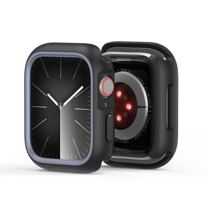 For Apple Watch 9 / 8 / 7 45mm DUX DUCIS Bamo Series Hollow PC + TPU Watch Protective Case(Black+Grey) - Watch Cases by DUX DUCIS | Online Shopping UK | buy2fix