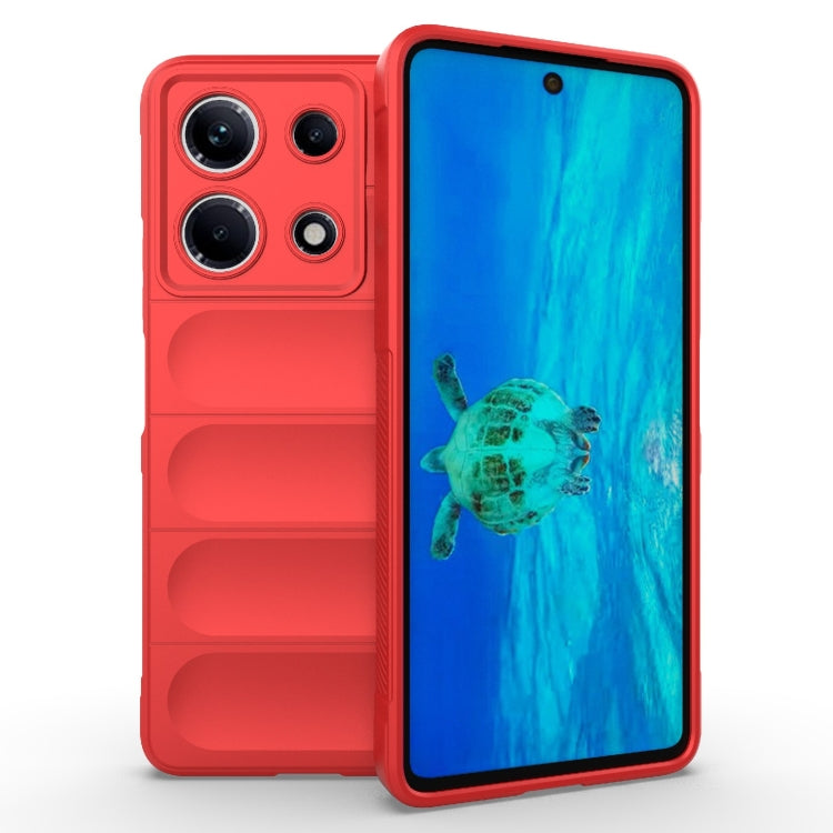 For Infinix Note 30 4G Magic Shield TPU + Flannel Phone Case(Red) - Infinix Cases by buy2fix | Online Shopping UK | buy2fix