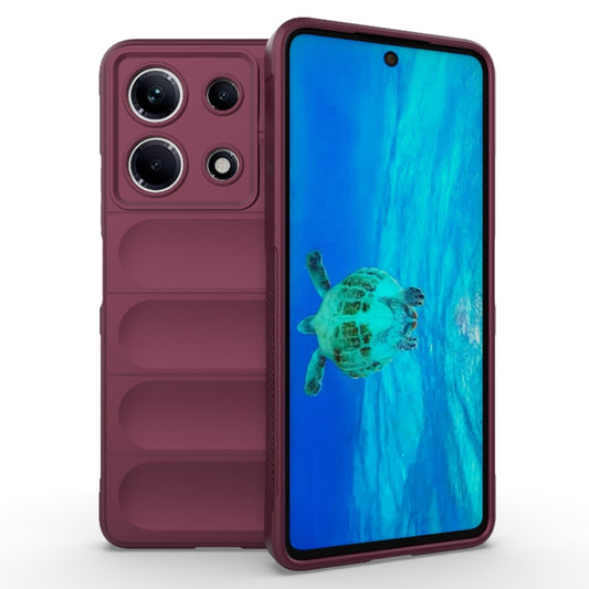 For Infinix Note 30 4G Magic Shield TPU + Flannel Phone Case(Wine Red) - Infinix Cases by buy2fix | Online Shopping UK | buy2fix