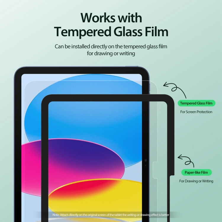 For iPad 10th Gen 10.9 2022 DUX DUCIS Naad Series Removable Paper-like Screen Protector - iPad 10th Gen 10.9 Tempered Glass by DUX DUCIS | Online Shopping UK | buy2fix