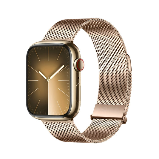 For Apple Watch Series 9 41mm DUX DUCIS Milanese Pro Series Stainless Steel Watch Band(Gold) - Watch Bands by DUX DUCIS | Online Shopping UK | buy2fix