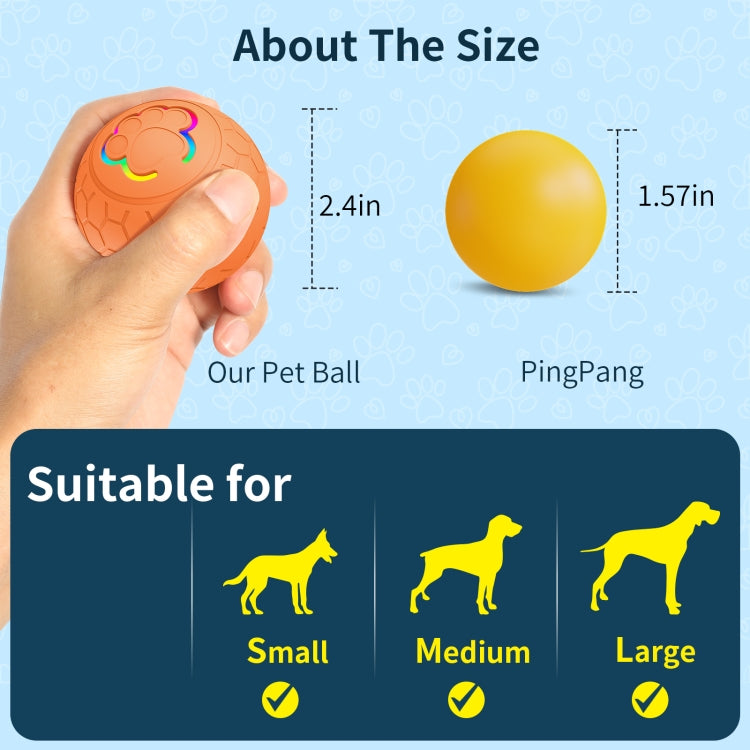O5 Smart Pet Cat Toy Ball Luminous Yo-Yo Diameter 2.4 inches Standalone Version(Pink) - Rubber Silicone Toys by buy2fix | Online Shopping UK | buy2fix