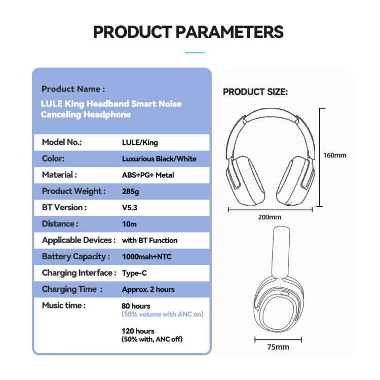 Eking ANC Noise Canceling Wireless Gaming Low Latency Headband Wireless Bluetooth Headphones, With 2.4G(White) - Headset & Headphone by buy2fix | Online Shopping UK | buy2fix