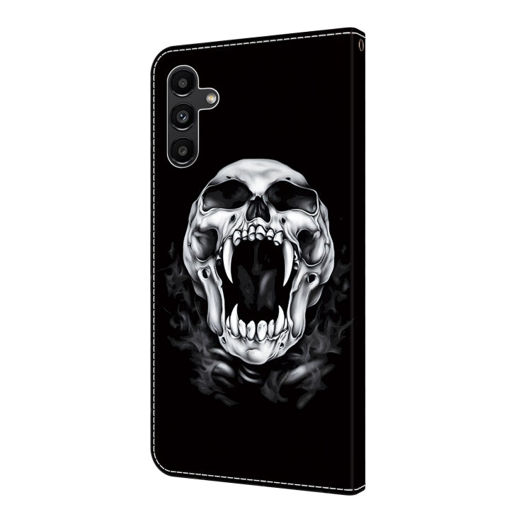 For Samsung Galaxy S23+ 5G Crystal Painted Leather Phone case(Skull) - Galaxy S23+ 5G Cases by buy2fix | Online Shopping UK | buy2fix