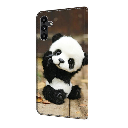 For Samsung Galaxy S24+ 5G Crystal Painted Leather Phone case(Panda) - Galaxy S24+ 5G Cases by buy2fix | Online Shopping UK | buy2fix