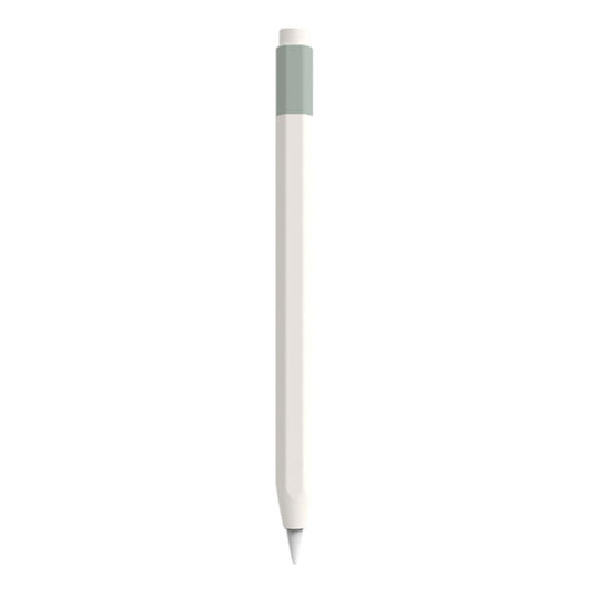 For Apple Pencil USB-C Pencil Style Liquid Silicone Stylus Case(Bluish-white) - Pencil Accessories by buy2fix | Online Shopping UK | buy2fix