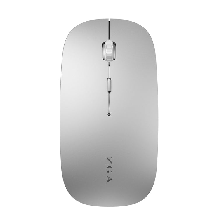 ZGA Chinchilla Dual Mode Wireless 2.4G + Bluetooth 5.0 Mouse(Silver) - Wireless Mice by ZGA | Online Shopping UK | buy2fix