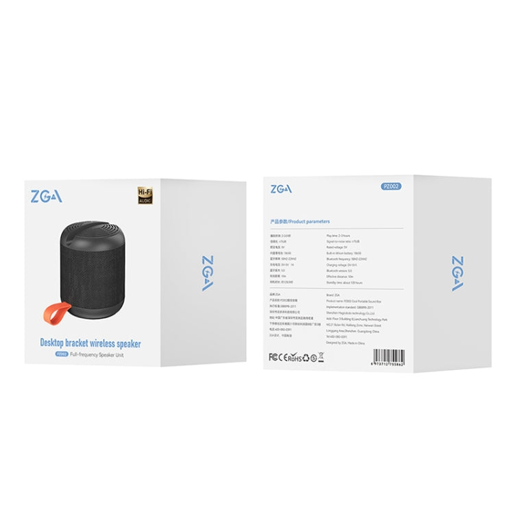 ZGA PZ002 Desktop Stand Bluetooth Speaker(Black) - Desktop Speaker by ZGA | Online Shopping UK | buy2fix