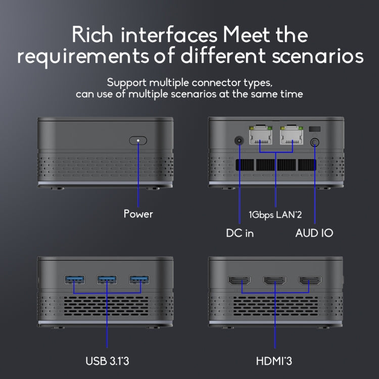 Ninkear T9 Plus Windows 11 Alder Lake N100 Processor Mini Host, Specification:16GB+512GB(EU Plug) - Windows Mini PCs by Ninkear | Online Shopping UK | buy2fix