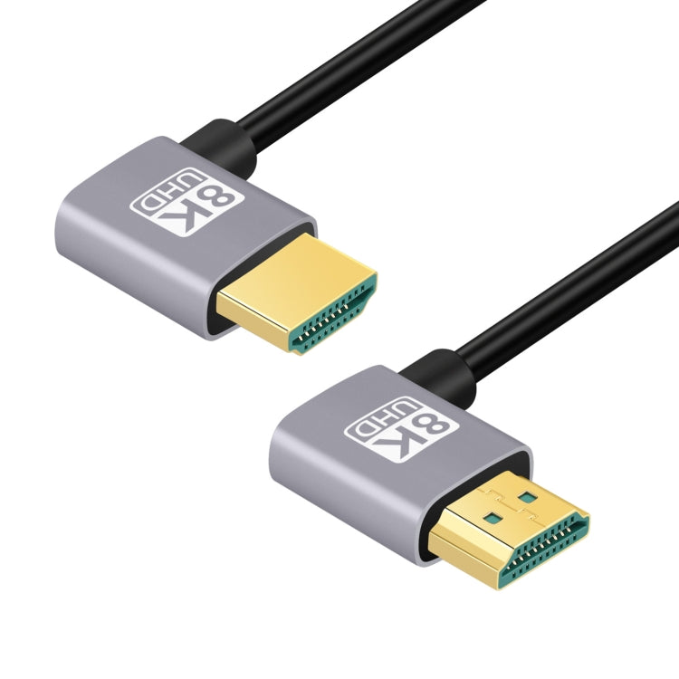 HDMI Male to HDMI Male Dual Elbow HD Audio Video Adapter Cable, Length:1m(Left Right Bend) - Cable by buy2fix | Online Shopping UK | buy2fix