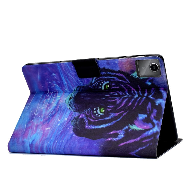 For Lenovo Tab M11 / Xiaoxin Pad 11 2024 Colored Drawing Smart Leather Tablet Case(Starry Sky Lion) - Lenovo by buy2fix | Online Shopping UK | buy2fix