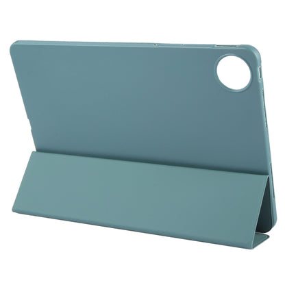 For Huawei MatePad Pro 11 2022/2024 Tri-fold Silicone Leather Tablet Case(Dark Green) - Huawei by buy2fix | Online Shopping UK | buy2fix