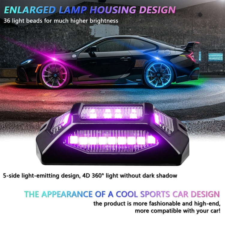 4 in 1 G6 RGB Colorful Car Chassis Light LED Music Atmosphere Light - Atmosphere lights by buy2fix | Online Shopping UK | buy2fix