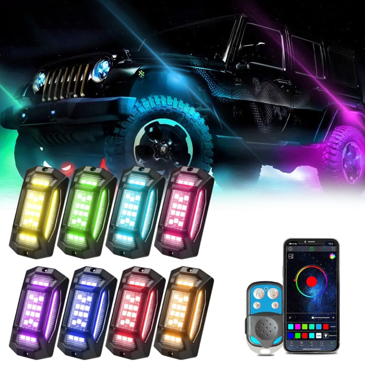 8 in 1 G6 RGB Colorful Car Chassis Light LED Music Atmosphere Light With 4-Button Remote Control - Atmosphere lights by buy2fix | Online Shopping UK | buy2fix