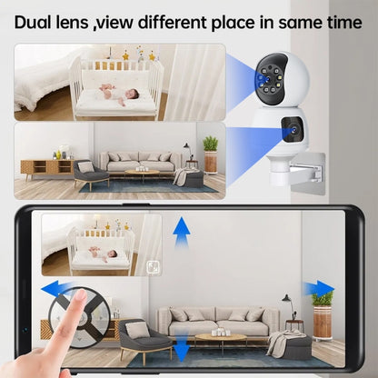 Y6203 4MP Zoom HD Indoor Waterproof Smart WiFi Camera, Specification:EU Plug(White) - Wireless Camera by buy2fix | Online Shopping UK | buy2fix