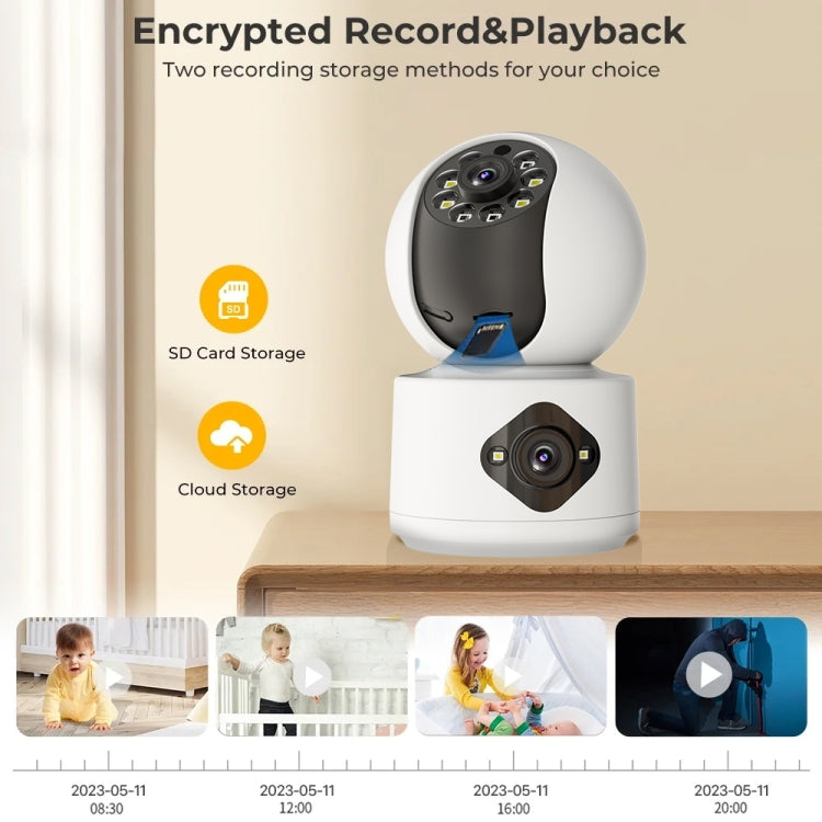 Y6204 4MP Zoom HD Indoor Waterproof Smart WiFi Camera, Specification:AU Plug(White) - Wireless Camera by buy2fix | Online Shopping UK | buy2fix