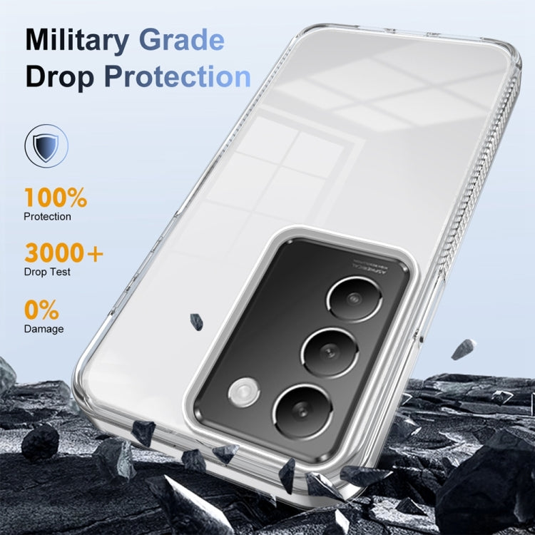 For vivo Y100 IDN 2024 2.5mm Anti-slip Clear Acrylic Hybrid TPU Phone Case(Transparent) - vivo Cases by buy2fix | Online Shopping UK | buy2fix