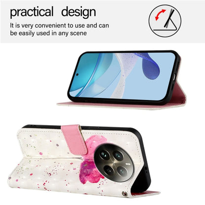 For Realme 12 Pro / Realme 12 Pro+ 3D Painting Horizontal Flip Leather Phone Case(Flower) - Realme Cases by buy2fix | Online Shopping UK | buy2fix