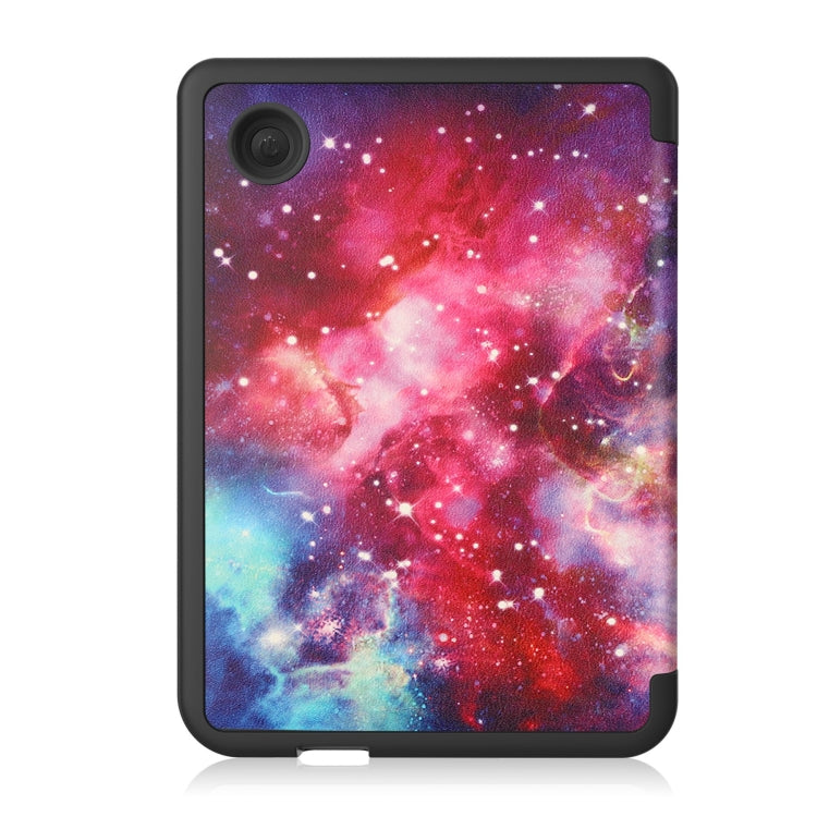 For KOBO Clara Colour 2024 / BW Painted Voltage Caster TPU Leather Smart Tablet Case(Milky Way) - Others by buy2fix | Online Shopping UK | buy2fix