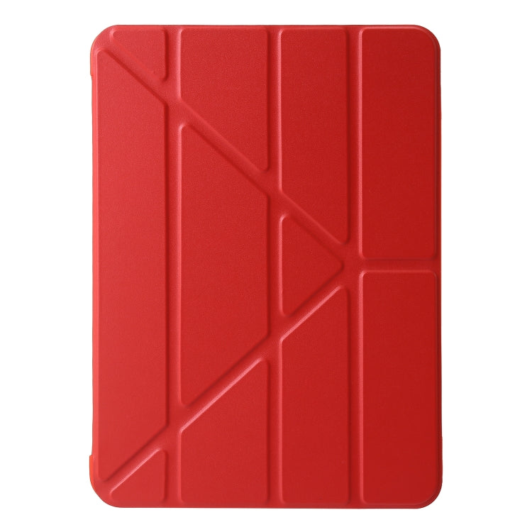 For iPad Air 11 2024 TPU Deformation Flip Leather Tablet Case with Holder(Red) - iPad Air 11 2024 Cases by buy2fix | Online Shopping UK | buy2fix