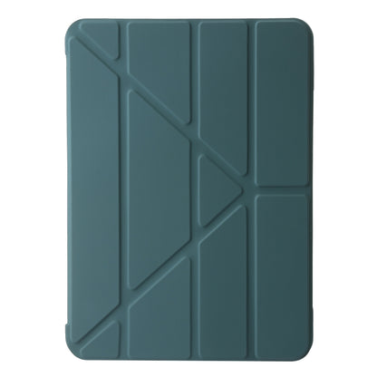 For iPad Pro 11 2024 TPU Deformation Flip Leather Tablet Case with Holder(Dark Green) - iPad Pro 11 2024 Cases by buy2fix | Online Shopping UK | buy2fix