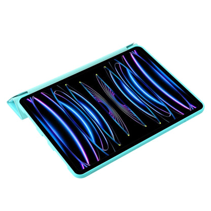 For iPad Pro 13 2024 TPU Deformation Flip Leather Tablet Case with Holder(Mint Blue) - iPad Pro 13 2024 Cases by buy2fix | Online Shopping UK | buy2fix