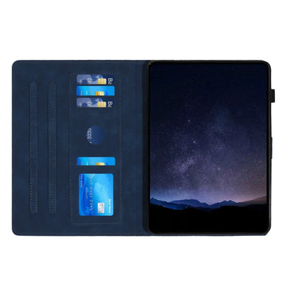 For iPad Pro 11 2024 Building Blocks Embossed Leather Smart Tablet Case(Blue) - iPad Pro 11 2024 Cases by buy2fix | Online Shopping UK | buy2fix