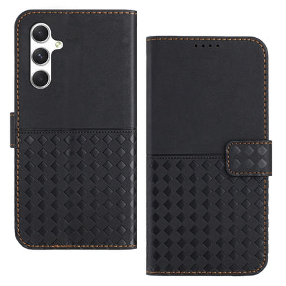 For Samsung Galaxy S24 5G Woven Embossed RFID Blocking Leather Phone Case(Black) - Galaxy S24 5G Cases by buy2fix | Online Shopping UK | buy2fix