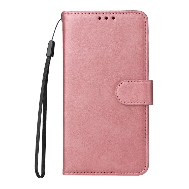 For iPhone 16 Pro Classic Calf Texture Flip Leather Phone Case(Rose Gold) - iPhone 16 Pro Cases by buy2fix | Online Shopping UK | buy2fix