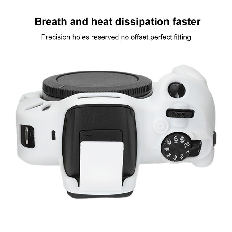 For Canon EOS R100 Glossy Soft Silicone Protective Case(White) - Protective Case by buy2fix | Online Shopping UK | buy2fix