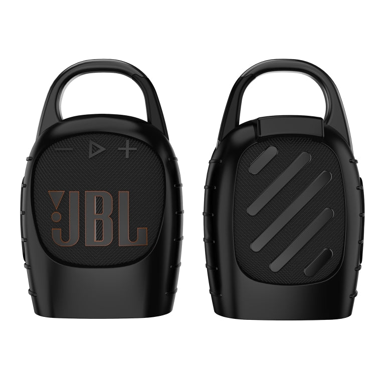 For JBL CLIP 5 Bluetooth Speaker Silicone Shockproof Protective Case(Black) - Protective Case by buy2fix | Online Shopping UK | buy2fix