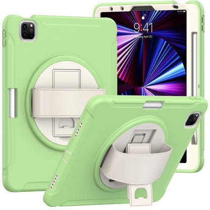 For iPad Air 11 2024 Spider Wheel Silicone Hybrid PC Tablet Case(Matcha Green) - iPad Air 11 2024 Cases by buy2fix | Online Shopping UK | buy2fix