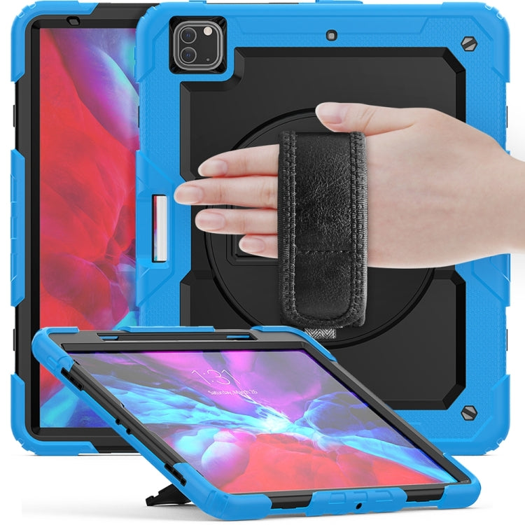 For iPad Pro 13 2024 Silicone + PC Tablet Protective Case(Black+Light Blue) - iPad Pro 13 2024 Cases by buy2fix | Online Shopping UK | buy2fix