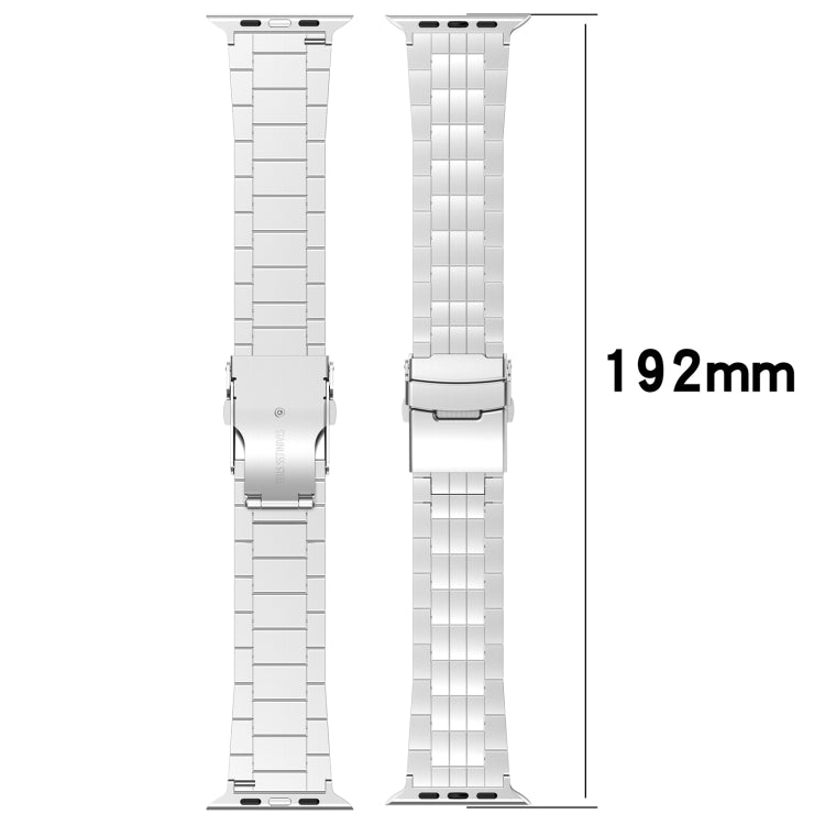 For Apple Watch Series 5 40mm Armor 5-bead Titanium Watch Band(Titanium) - Watch Bands by buy2fix | Online Shopping UK | buy2fix