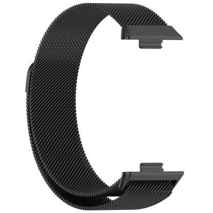 For Huawei Watch Fit3 Milanese Metal Watch Band(Black) - Watch Bands by buy2fix | Online Shopping UK | buy2fix