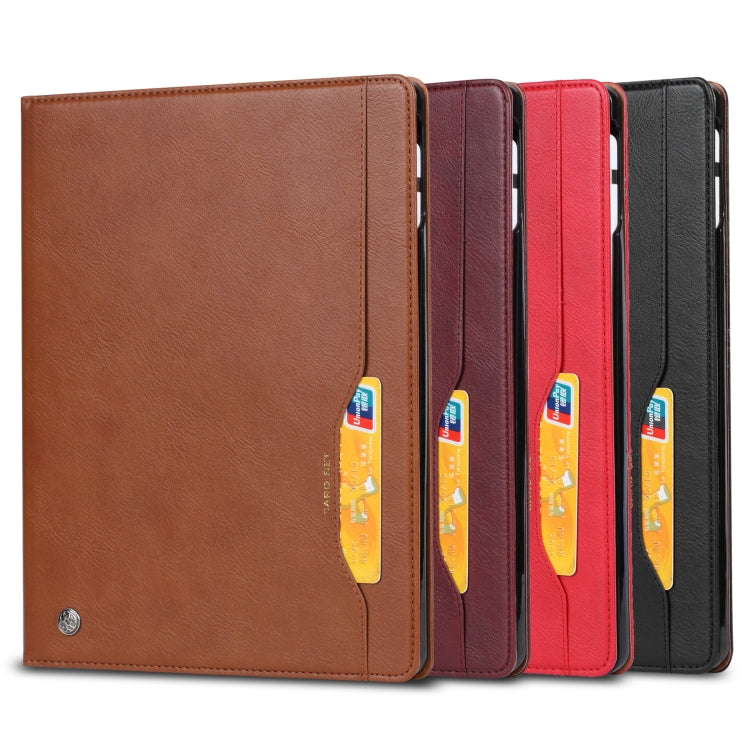 For iPad Pro 13 2024 Knead Skin Texture Horizontal Flip Leather Smart Tablet Case(Wine Red) - iPad Pro 13 2024 Cases by buy2fix | Online Shopping UK | buy2fix