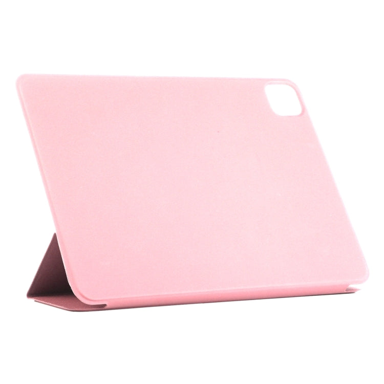 For iPad Pro 11 2024 Double-sided Clip Non-buckle Magnetic PU Smart Tablet Case(Rose Gold) - iPad Pro 11 2024 Cases by buy2fix | Online Shopping UK | buy2fix