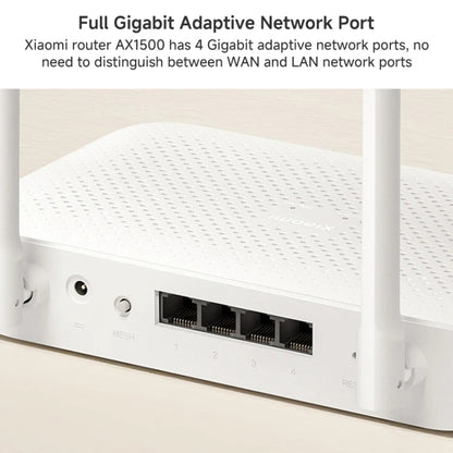 Xiaomi AX1500 4-channel Independent Signal Amplifier WiFi 6 Dual Band Router, US Plug(White) - Wireless Routers by Xiaomi | Online Shopping UK | buy2fix
